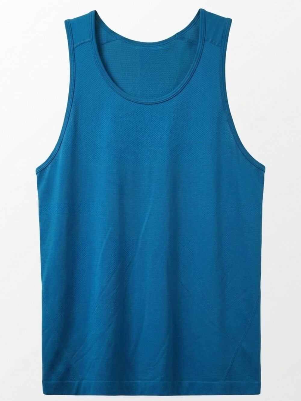 853. Lululemon Metal Vent Tech Sleeveless Tank Top Blue Mesh Workout Men Size XL